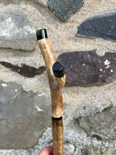 Load image into Gallery viewer, Hazel Thumbstick with an Antler Handle (BB)