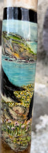 Load image into Gallery viewer, Puffins Painted on Antler Handle Hazel Thumbstick by Helen Elizabeth StudiosHelen