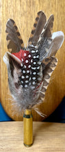 Load image into Gallery viewer, Natural Feather Cartridge Pin/Brooch for Hat, Lapel or Wrap (22)