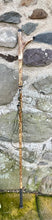 Load image into Gallery viewer, Hazel Wood Thumbstick Antler Handled Wading Staff Stick (17)