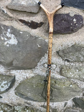 Load image into Gallery viewer, Hazel Wood Antler Handle Wading Staff Stick