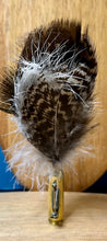 Load image into Gallery viewer, Natural Feather Cartridge Pin/Brooch for Hat, Lapel or Wrap (11)