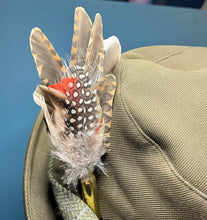 Load image into Gallery viewer, Natural Feather Cartridge Pin/Brooch for Hat, Lapel or Wrap (22)