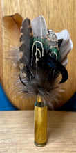 Load image into Gallery viewer, Natural Feather Cartridge Pin/Brooch for Hat, Lapel or Wrap (23)