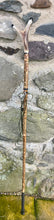Load image into Gallery viewer, Hazel Wood Antler Handle Wading Staff Stick
