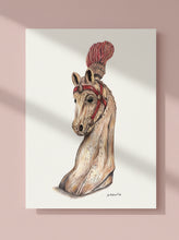 Load image into Gallery viewer, Carousel Horse Signed limited Giclee print by Helen Elizabeth Studios