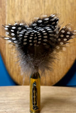 Load image into Gallery viewer, Natural Feather Cartridge Pin/Brooch for Hat, Lapel or Wrap (3)
