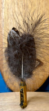 Load image into Gallery viewer, Natural Feather Cartridge Pin/Brooch for Hat, Lapel or Wrap (6)