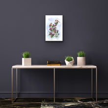 Load image into Gallery viewer, Goldfinch on Thistle signed limited edition print giclee by Helen Elizabeth Studios