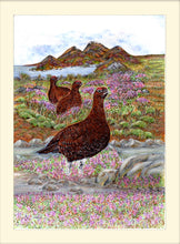 Load image into Gallery viewer, Grouse on the Moor signed limited edition giclee print by Herlen Elizabeth Studios