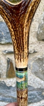 Load image into Gallery viewer, Painted Trout Hazel wood thumbstick Helen Elizabeth Studios