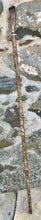 Load image into Gallery viewer, Hazel wood antler handled, handmade wooden walking sticks thumbsticks hiking sticks by Helen Elizabeth Studios
