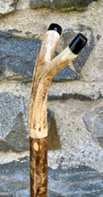 Load image into Gallery viewer, Hazel wood thumbstick Wading Staff Helen Elizabeth Studios