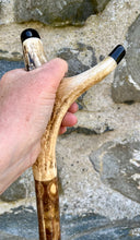 Load image into Gallery viewer, Hazel wood thumbstick Wading Staff Helen Elizabeth Studios