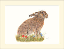 Load image into Gallery viewer, Brown Hare - Signed Limited Edition Gicleé Fine Art Print A4 - Helen Elizabeth