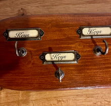 Load image into Gallery viewer, Rustic Wooden Key Holder for Wall (#1)