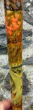Load image into Gallery viewer, red stag grouse salmon antler hazel country thumbstick by Helen Elizabeth