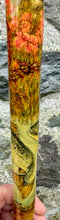 Load image into Gallery viewer, red stag grouse salmon antler hazel country thumbstick by Helen Elizabeth