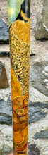 Load image into Gallery viewer, Falcon on Glove Desert Scene - Antler handled Hazel Country Thumbstick/hiking/walking stick by Helen Elizabeth