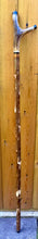 Load image into Gallery viewer, Antler Handled Hazel Wood Country Thumbstick Walking Stick by Helen Elizabeth