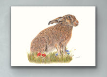 Load image into Gallery viewer, Brown Hare - Signed Limited Edition Gicleé Fine Art Print A4 - Helen Elizabeth