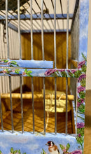 Load image into Gallery viewer, Ornamental Hand Painted Bird Cage by Helen Elizabeth Goldfinch Lurcher Cob Horse