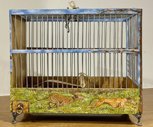 Load image into Gallery viewer, Ornamental Hand Painted Bird Cage by Helen Elizabeth Lurcher