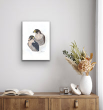 Load image into Gallery viewer, Peregrine Falcon Giclee signed limited edition print by Helen Elizabeth Studios