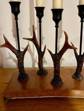 Load image into Gallery viewer, Roe Deer Stag Antler Candle Stick Holder by Helen Elizabeth