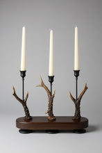 Load image into Gallery viewer, Rustic Roe Deer Stag Antler Candle Stick Holder - Treble by Helen Elizaberth Studios