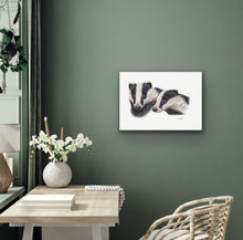 Load image into Gallery viewer, badgers potrait - signed limited edition giclee print by Helen Elizabeth