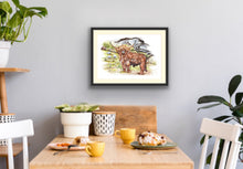 Load image into Gallery viewer, Highland Cow signed limited edition giclee print by Helen Elizabeth Studios