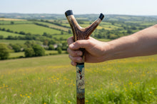 Load image into Gallery viewer, thunbstick handpainted swans by Helen Elizabeth