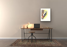 Load image into Gallery viewer, woodpecker signed limited edition giclee print by Helen Elizabeth