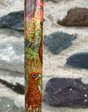 Load image into Gallery viewer, Hand painted Stag Horn Thumbstick MacNab by Helen Elizabeth Studios