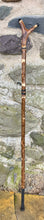 Load image into Gallery viewer, Hazel Wood Thumbstick Antler Handled Wading Staff Stick Helen Elizabeth Studios