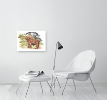 Load image into Gallery viewer, Highland Cow signed limited giclee print Helen Elizabeth
