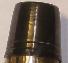 Load image into Gallery viewer, Goldfinch on thistle hand painted stag horn thumbstick by Helen Elizabeth Studios