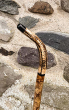 Load image into Gallery viewer, Hazel wood antler handled, handmade wooden walking sticks thumbsticks hiking sticks by Helen Elizabeth Studios
antler stag horn thumbstick walking stick by Helen Elizaabeth Studios