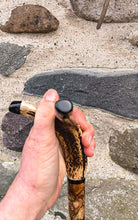 Load image into Gallery viewer, antler stag horn thumbstick walking stick by Helen Elizaabeth Studios