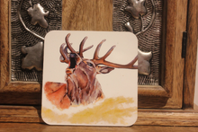 Load image into Gallery viewer, Scotland's Wildlife Collection - Roaring Stag Ceramic Mug and Coaster