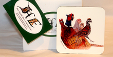 Load image into Gallery viewer, Pheasant and friends mug and coaster by Helen Elizabeth
