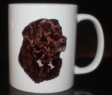 Load image into Gallery viewer, black labrador mug by Helen Elizabeth