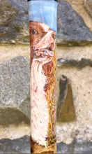 Load image into Gallery viewer, Springer spaniel whistle stick by Helen antler thumbstick staghorn thumbstick