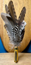 Load image into Gallery viewer, Natural Feather Cartridge Pin/Brooch for Hat, Lapel or Wrap (22)
