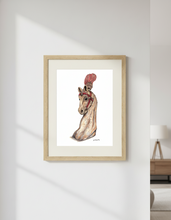 Load image into Gallery viewer, Carousel Horse Signed Limited  Edition Print Giclee by Helen Elizabeth Studios
