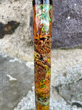 Load image into Gallery viewer, Woodcocks - Hand Painted Hazel  Wood Thumbstick with Antler Handle

