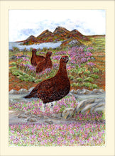 Load image into Gallery viewer, Grouse on the Moor signed limited edition giclee print by Herlen Elizabeth Studios
