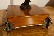 Load image into Gallery viewer, Rustic Roe Deer Stag Antler Candlestick Holder with Horse Legs by Helen Elizabeth Studios
