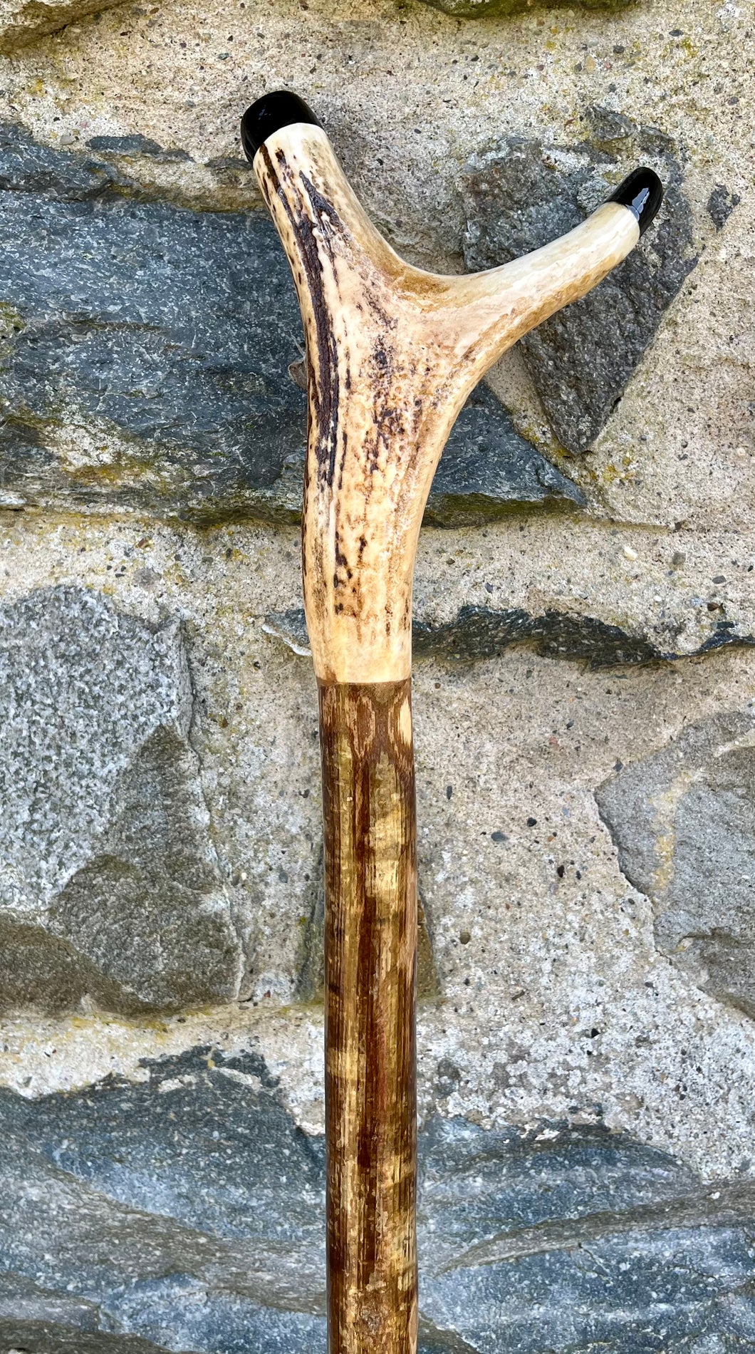 Hazel wood thumbstick Wading Staff Helen Elizabeth Studios 